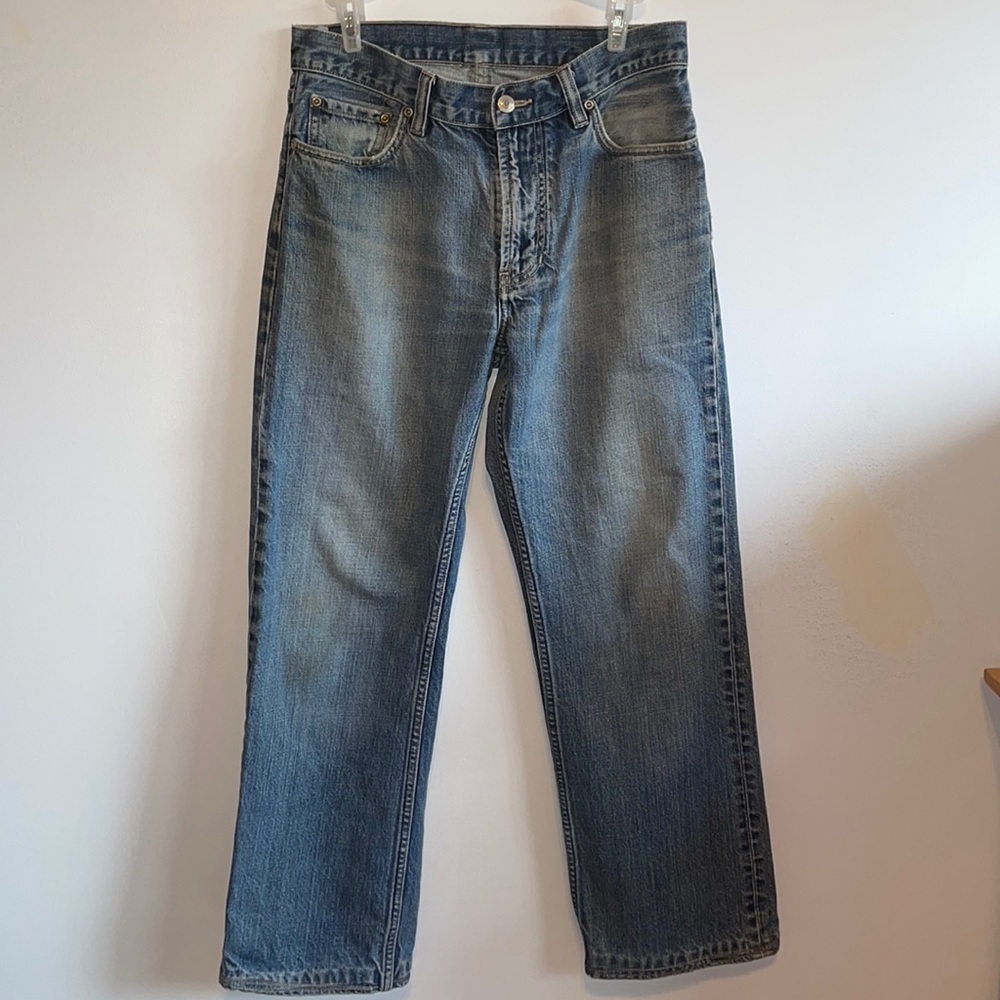 Vintage Structure High Rise Straight Jeans 30/30 Medium Wash